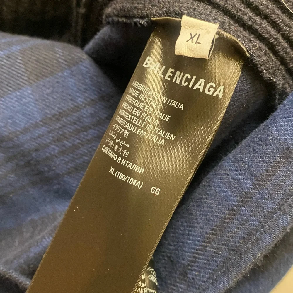 Balenciaga Navy Hybrid Sweater